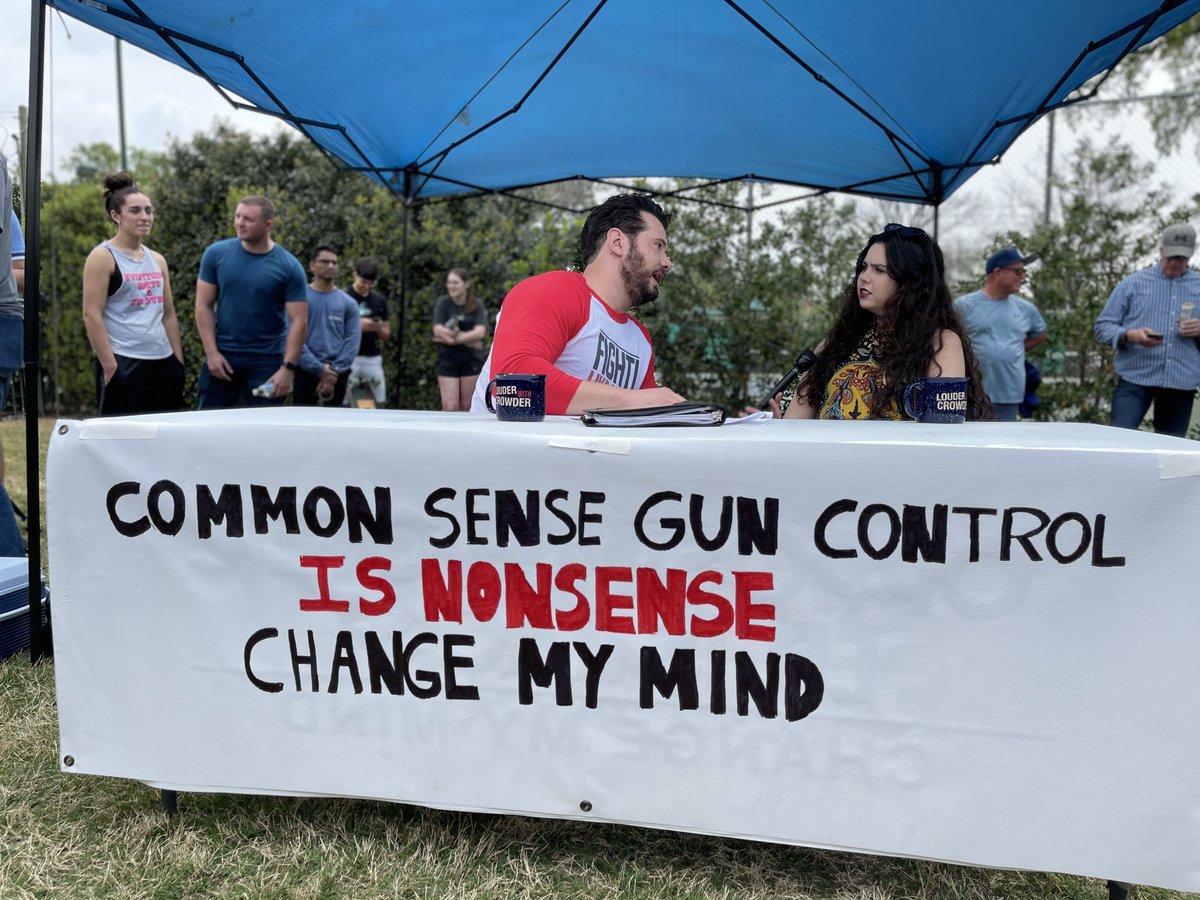 Steven Crowder On Twitter Common Sense Gun Control Is Nonsense Changemymind And Yes The Sign Is Hand Made We Re Crafty