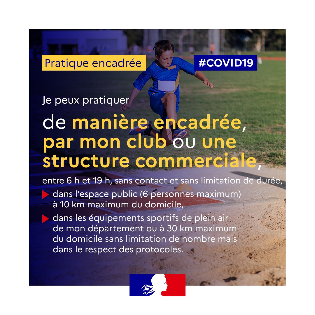 Faisons du sport 🏋️ 
En étant responsables ✊