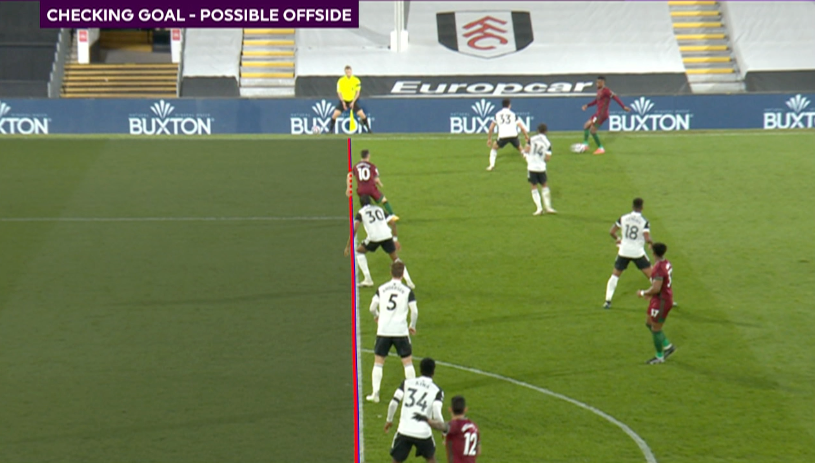 This looks to be the tightest VAR offside yet. It HAS to change next season. Leagues MUST be allowed to follow the UCL method and only give offside when technology graphically provides a clear decision. Pierluigi Collina wants it this way. It has to happen.  #FULWOL