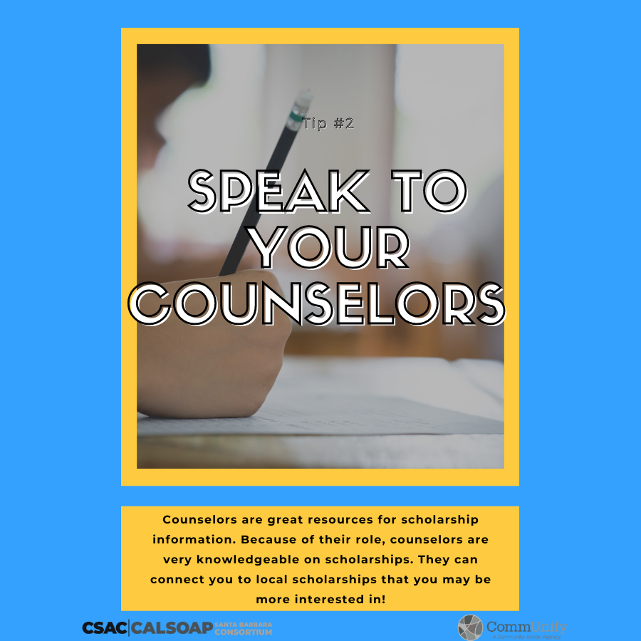 sbcal_soap's tweet photo. Happy #FinancialAidFriday! This week, we’ll be covering scholarship tips! #CalSoap #Scholarships https://t.co/e5vNbGMJiT