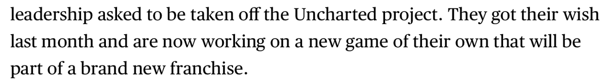 (...which is sounds like at least part of the team is getting to do?)