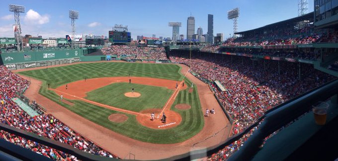 bostonathletema's tweet photo. On This Day - 1912: 1st exhibition baseball game at ⁦@fenwaypark. ⁦@RedSox beat ⁦@HarvardBaseball 2-0. #bostonredsox #redsox #harvardbaseball #fenwaypark #onthisdaysports #BaseBall #bostonsports #MLB #boston #bostonathlete #bostonathletemagazine https://t.co/iUYo7cURFO