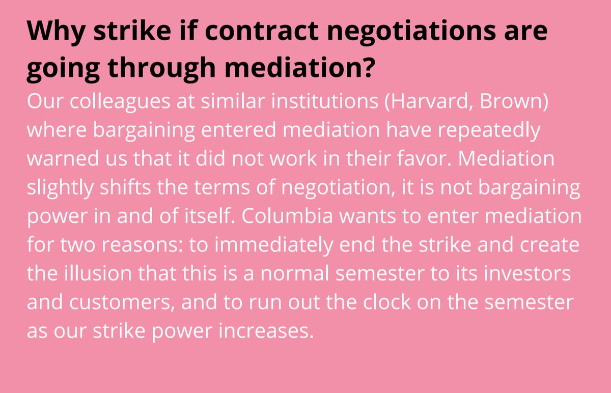 Why strike now while we are in mediation? #striketowin