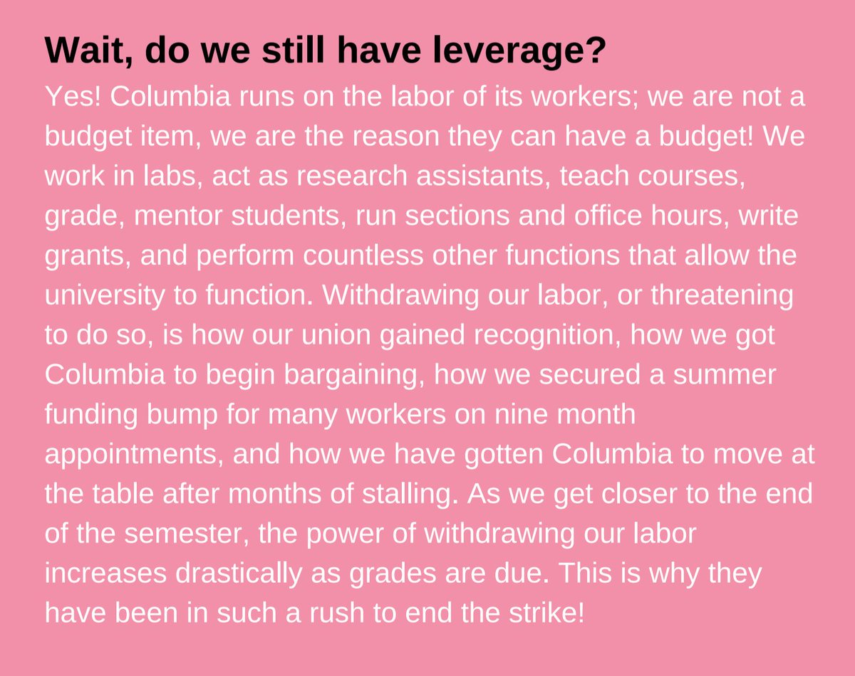 We have enough leverage to win. In fact, striking is the ONLY way we can win. #striketowin