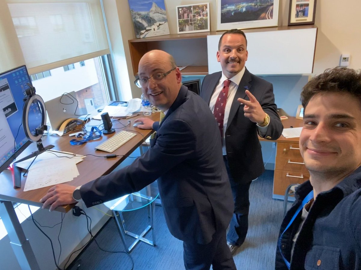 Filming our video introductions for the ICRS Virtual Convention 2021. Happening June 2 and June 23. 

<a href="/doclattermann/">Christian Lattermann</a> <a href="/SimonGortz/">Simon Görtz</a> <a href="/GergoMerkely/">Gergo Merkely</a> @CartilageRepair