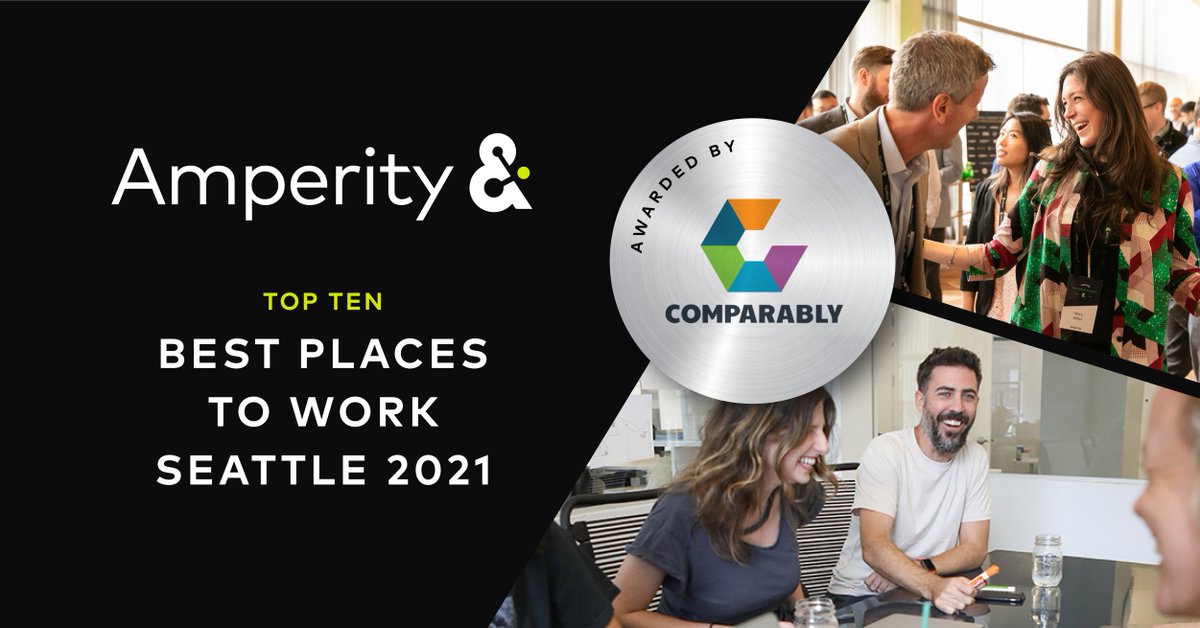 Thanks to our amazing team members for recognizing Amperity as one of the Best Places to Work in 2021! Technically in the Seattle category, but our employees are all over the US, so... kinda feels like we're among the best in the nation 🤩  
comparably.com/news/best-work…