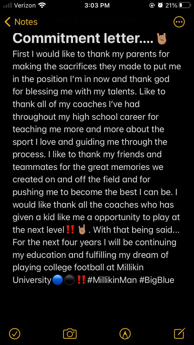 YoungEjx5's tweet photo. New Beginnings...🤘🏽🎸@Coach_Bob_Nics @MU_BigBlueFB @MUBigBlue https://t.co/dUfm2e3V7y
