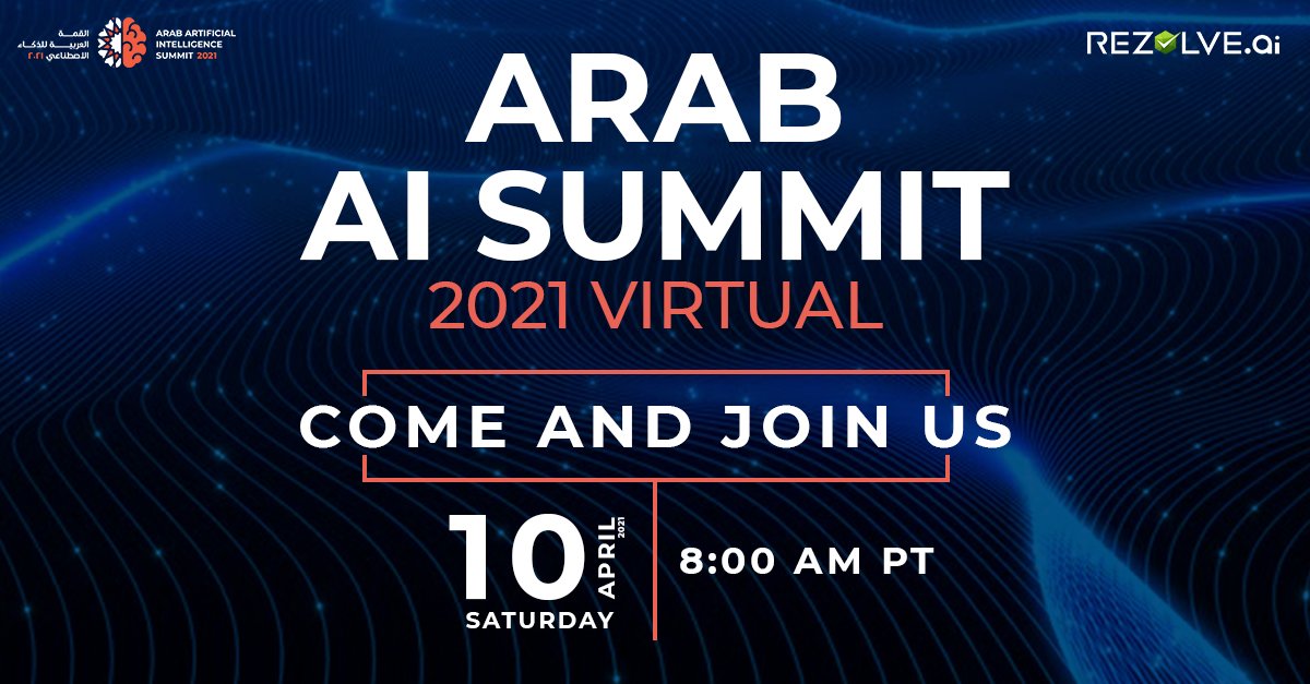 rezolve_ai's tweet image. @rezolve_ai COO Manish Sharma will be sharing his views on &apos;Present Opportunities and Challenges for Fintech Firms&apos; as a panelist at the Arab Artificial Intelligence Summit 2021 (@PhiAAIS). Make sure to check this intriguing panel discussion.

#AAIS21 #AI #Rezolve #Fintech