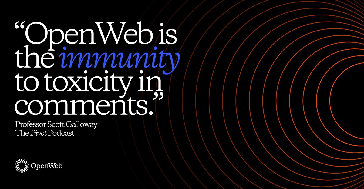 OpenWebHQ's tweet photo. Thanks for the kind words, @profgalloway! 

Listen to the latest episode of Pivot here: https://t.co/B1jXcjXRrY https://t.co/gLHGH7SpIQ