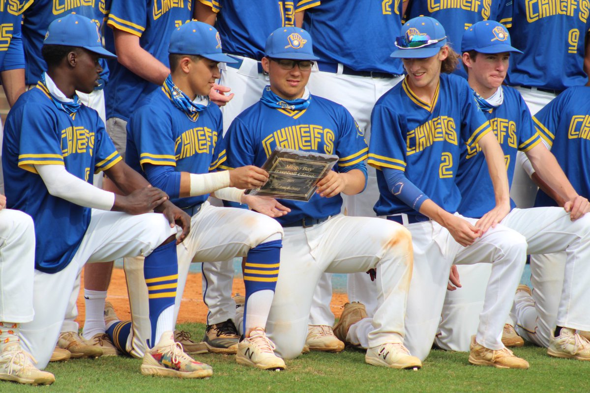 CandaceMartino's tweet photo. #NorthMyrtle walks it off with Caden Kingstons rbi, 8-7. The Chiefs take the Mingo Bay Tournament. @WBTWNews13 @NMBAthletics https://t.co/JRIeBpbYxF