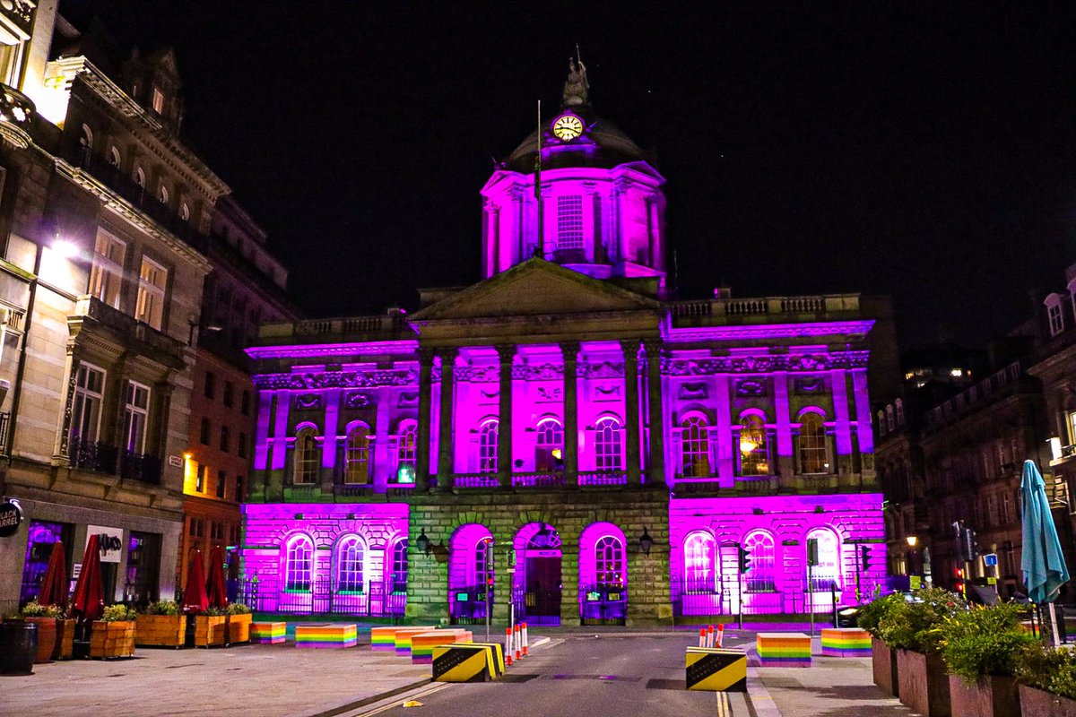 #Liverpool is lit purple tonight in remembrance of His Royal Highness The Duke of Edinburgh. #RIPPrincePhilip 💜