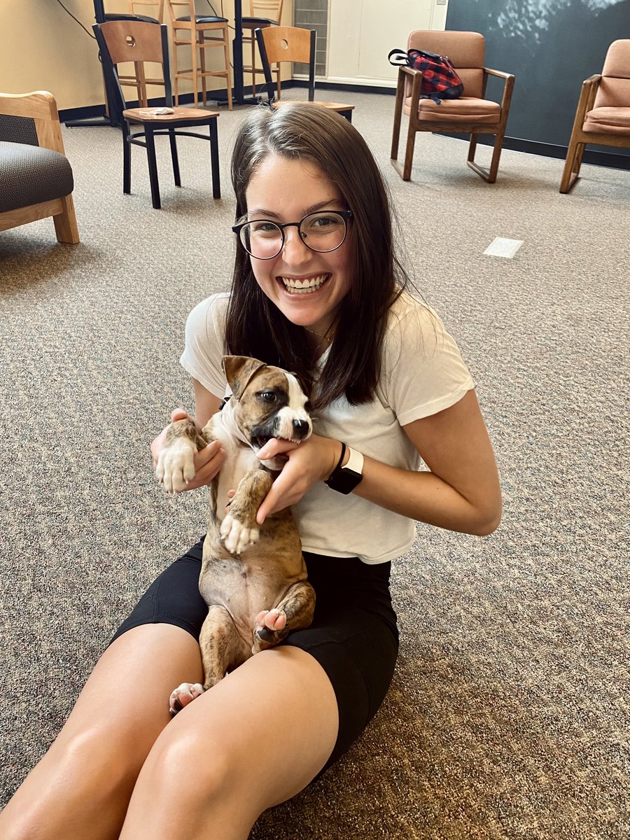 when you find a puppy on campus you simply grab it and run very fast.