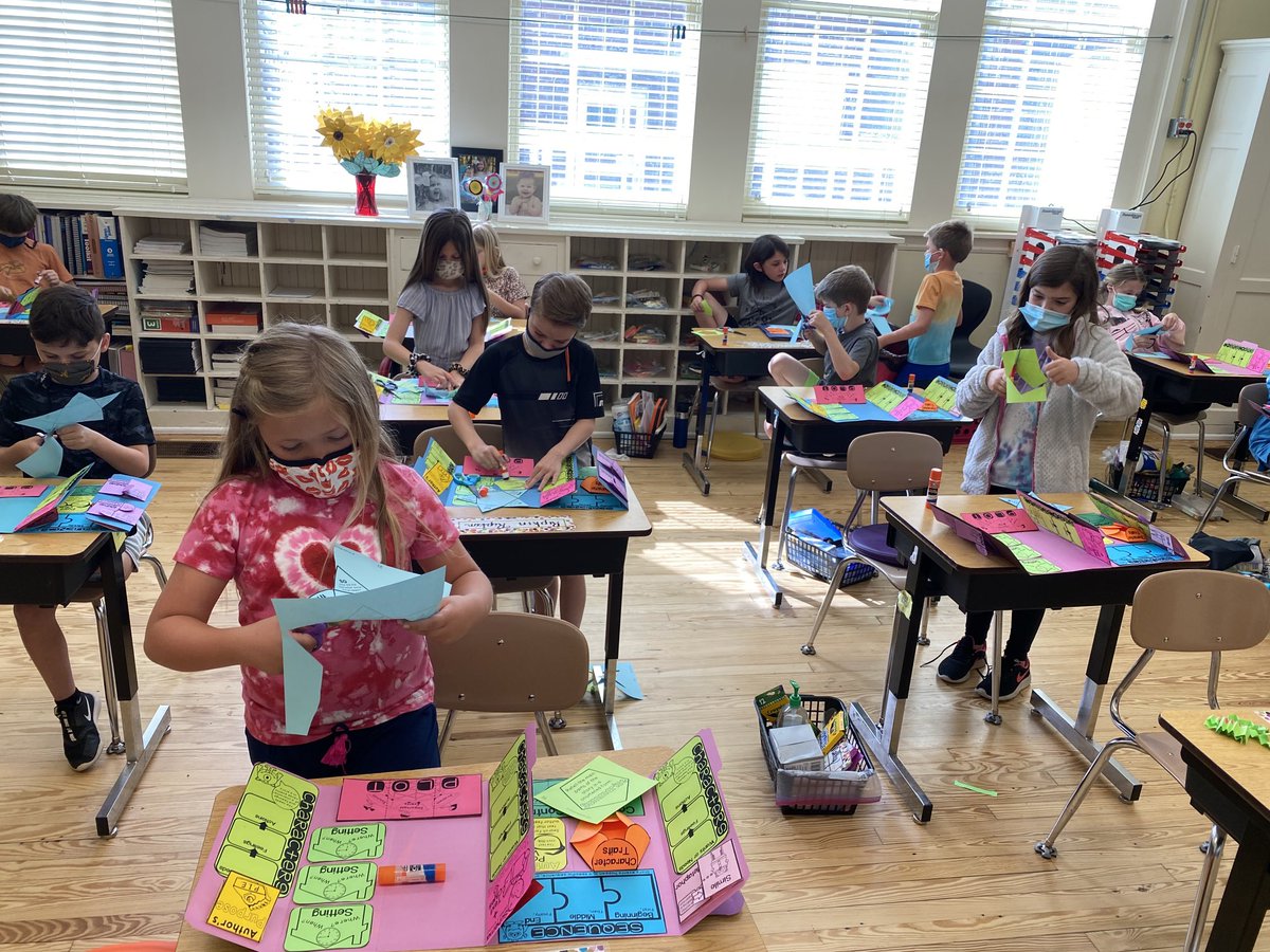 courtneyspecial's tweet image. We are hard at work crafting interactive novel study folders that will cover all of our reading comprehension strategies.The Miraculous Journey of Edward Tulane is a captivating tale of growth&amp;amp;change and we’re going along for the ride! #specialeclass ⁦@EESPrincipal⁩