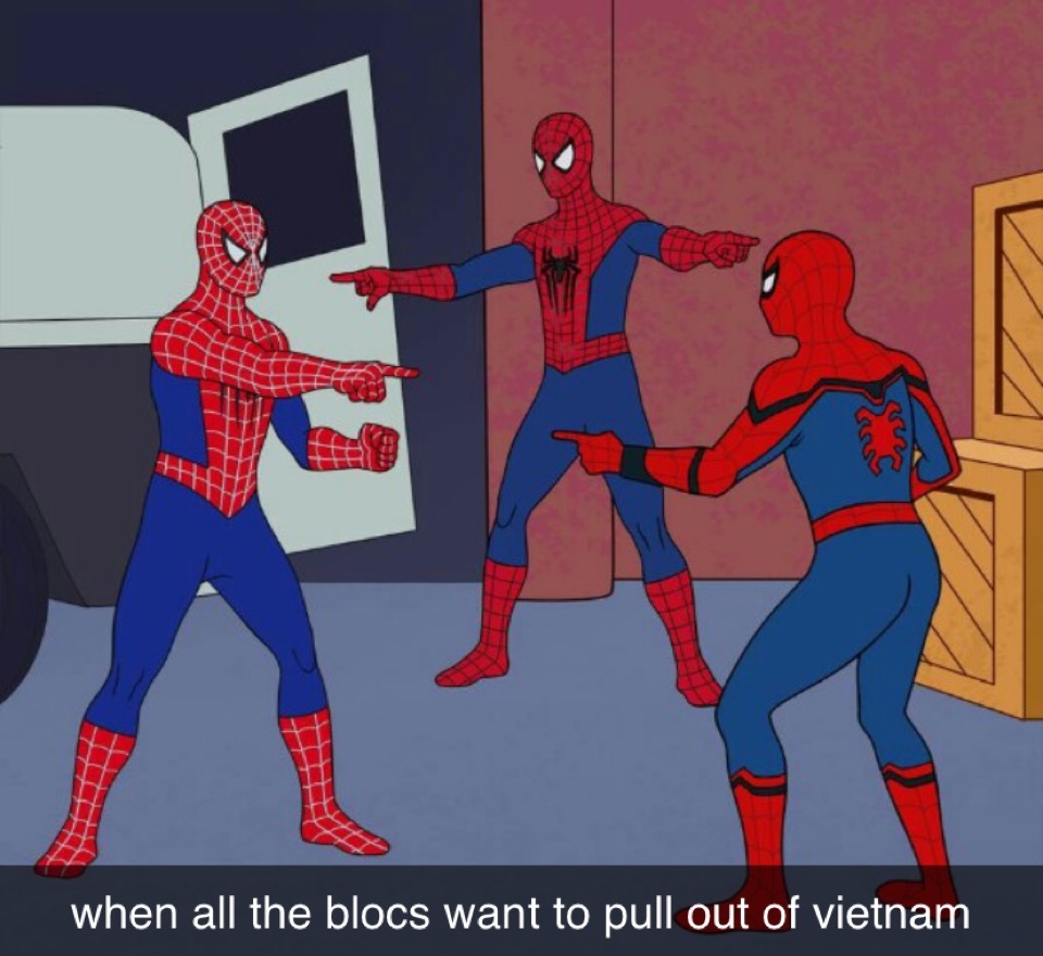 DNC1968NUMUN18's tweet image. So true bestie only real ones pull out of Vietnam