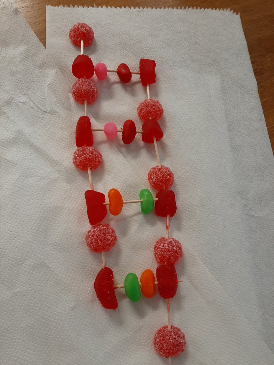 glenlyonnorfolk's tweet image. IB Sciences 10 students used sweet treats last week to build a DNA molecule using candies. This helped consolidate their learning into a hands-on form!  

#mygns #gnsscience