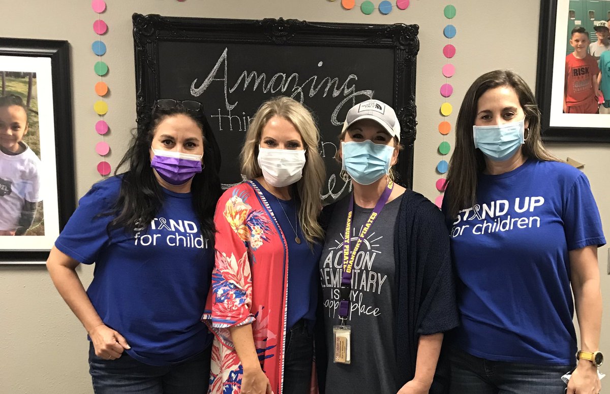 AES Stands Up for Children!  #goblue  #prcac #ActonHappy