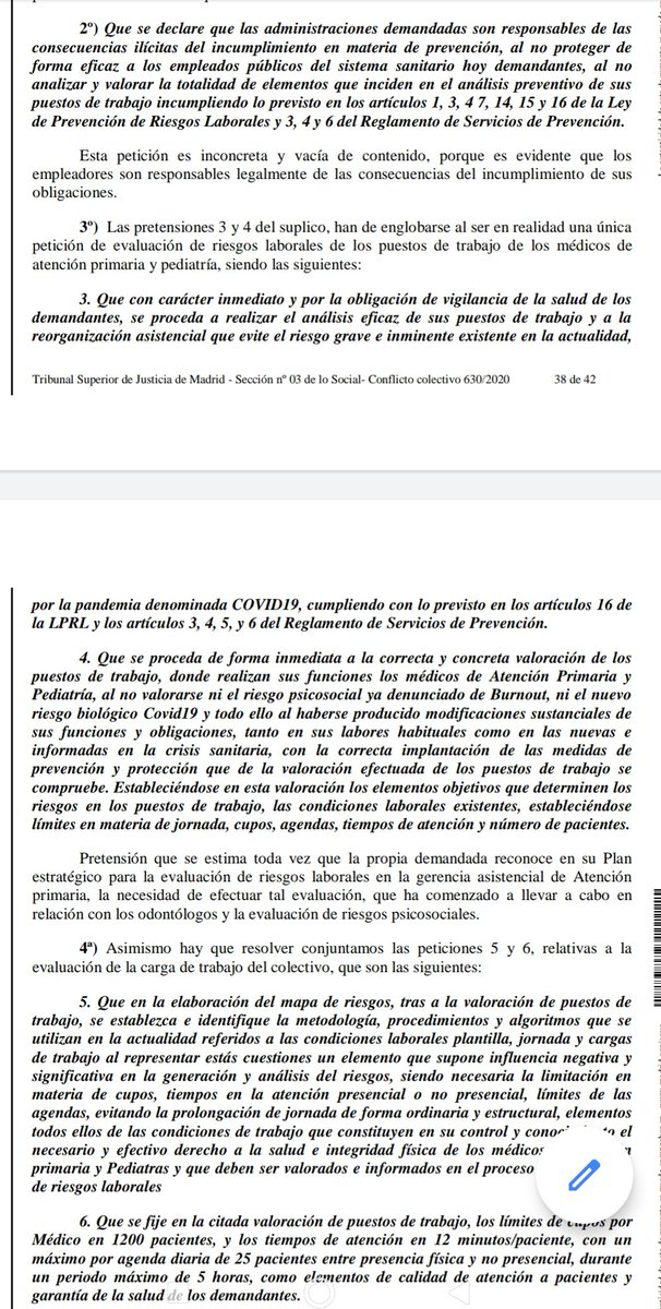 jmolerog's tweet photo. @vbaosv @el_pais La sentencia es demoledora. Responsabiliza a @SaludMadrid de su nulo interés por garantizar unas condiciones mínimas de seguridad y calidad en el trabajo de los médicos de familia y pediatras de Atención primaria de Madrid.  Los profesionales llevamos años denunciado la situación https://t.co/3dtZHEysK3