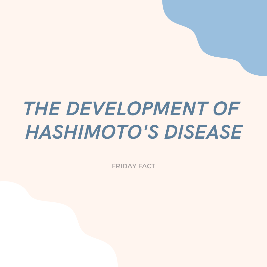 #FridayFact
The development of Hashimoto's can be broken down into three steps.
1. Having Hashimoto's specific genes
2. Experiencing environmental triggers in autoimmune thyroid disease
3. A sustained autoimmune response. 
#FridayFact #thyroid #Hashimotos #autoimmunity