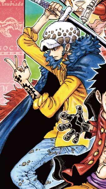 Onigashima: 101/10 You are killing it Law! Matches a Corazon outfit, love it! He looks so good in yellow! My king!