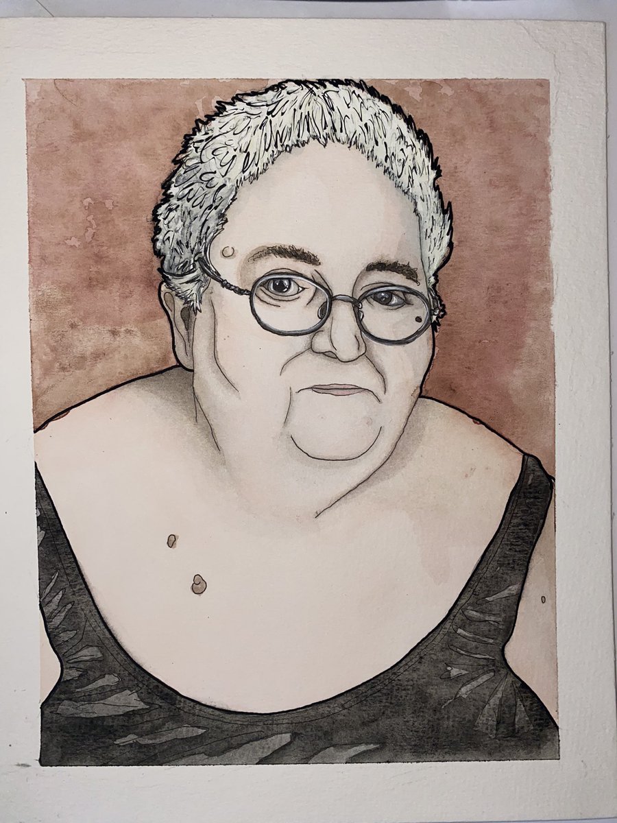 a_m_e_arts's tweet photo. 8x10 commissioned watercolor on art board https://t.co/3eAsFR4QTT