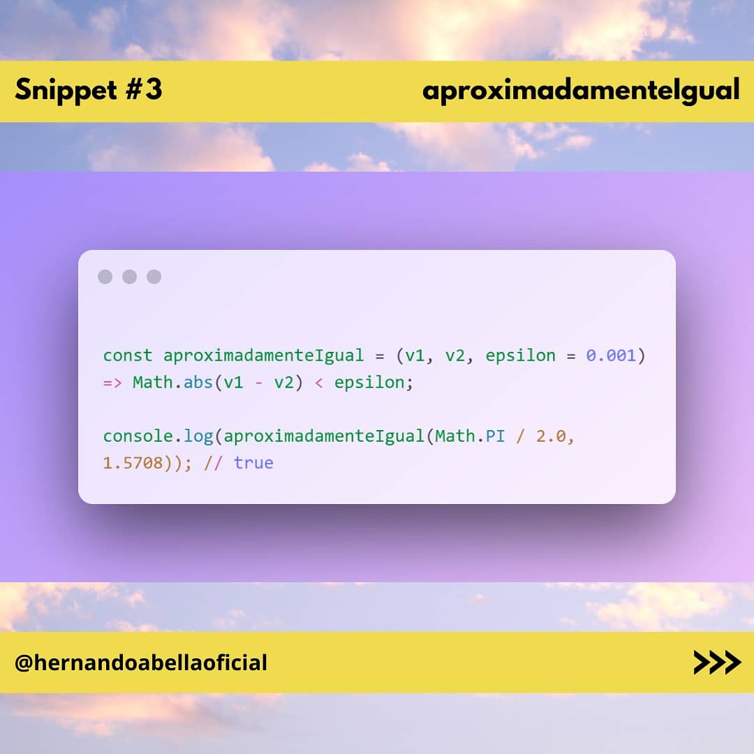 hernandoabella's tweet image. Fragmentos de código de JavaScript:

1. Reacciona
2. Comenta
3. Comparte

#littlesnippet #snippet #js #javascript #codigo #fragmentodecodigo