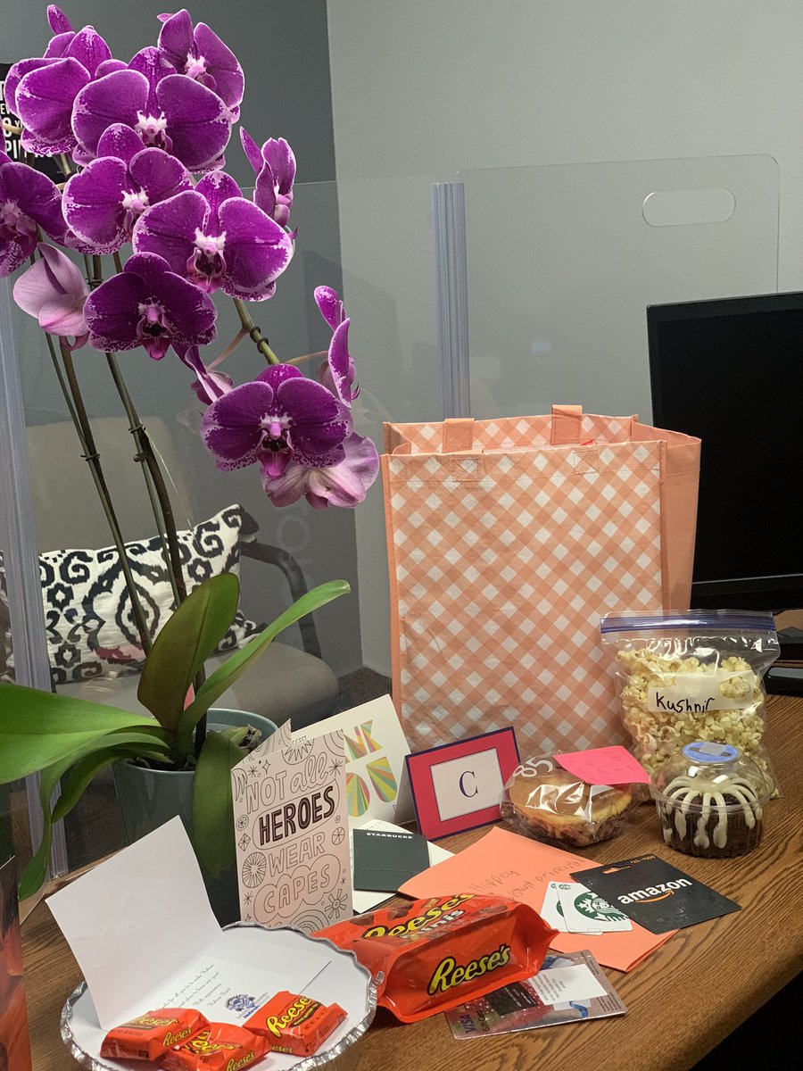 jkkushnir's tweet photo. Feeling the love during my first Assistant Principal week.  Thank you Mrs. Boughton and Hebron HS for making me feel so special &amp; appreciated. I’m not going hungry anytime soon! @Amy_Boughton @Hebron_HS https://t.co/ZaPo0a33be