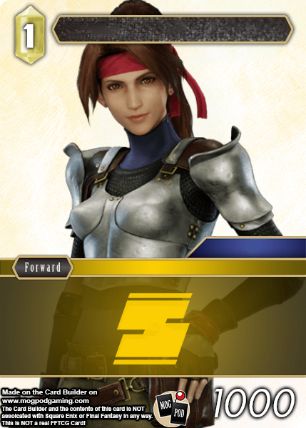 MogPodGaming's tweet photo. I feel like these new FF7 cards would work better as mid shots cutting off at the waist as opposed to full body.  There's so much dead space even with the faded close up that they feel kinda empty. Less so with the shinra cards cause of the logo. https://t.co/xYIXz8gPgZ