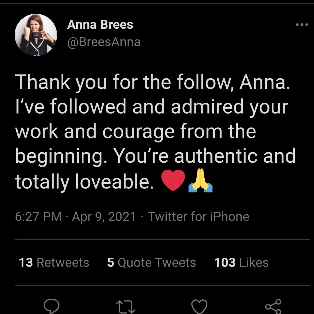 COVID-19 conspiracy theorist Anna Brees forgot to change accounts before praising herself tonight. After deleting the tweets, she's now trying to claim she's got no idea what people ate talking about.Amateur hour at Camp Covidian.