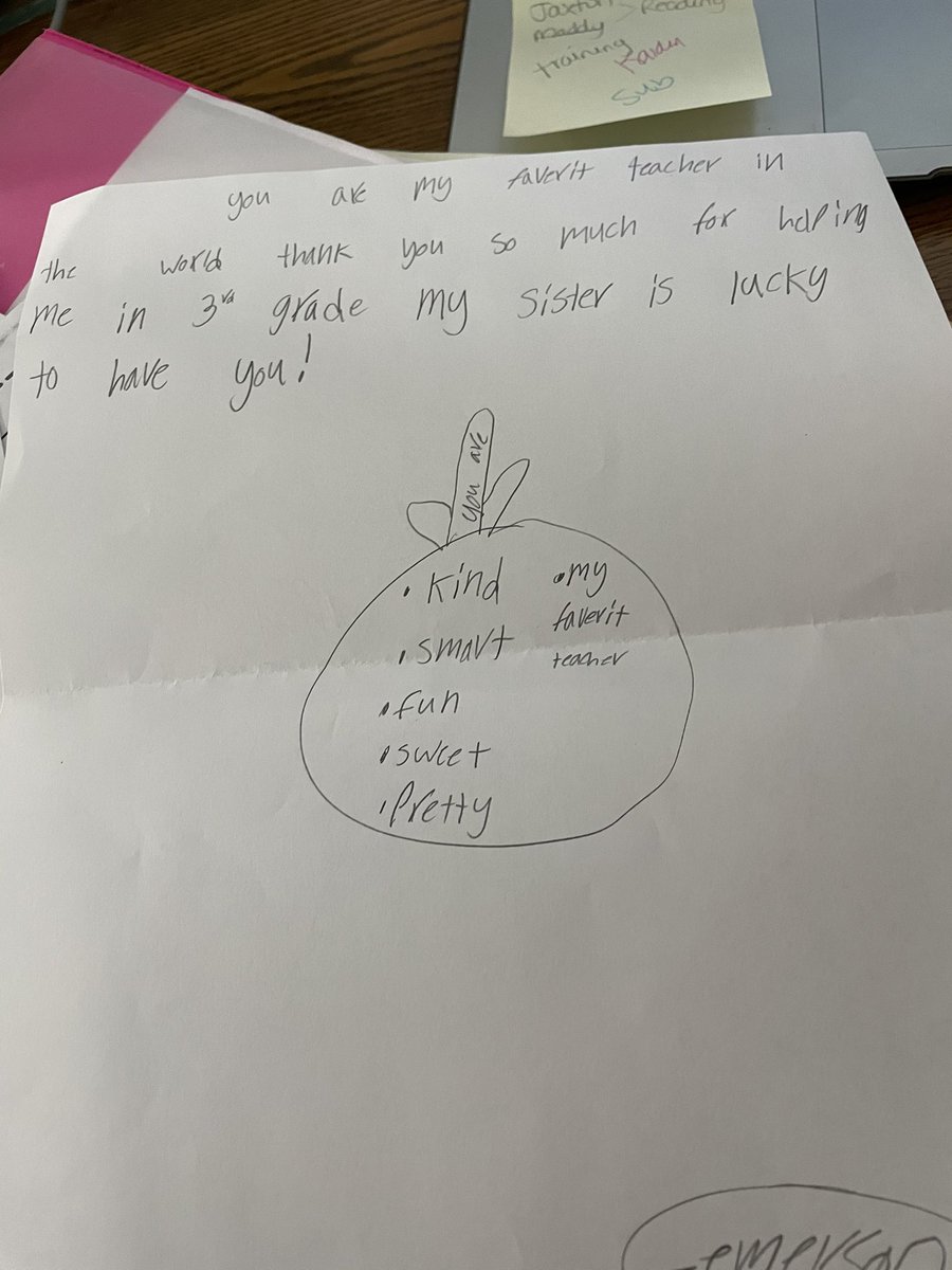 seeleysquad's tweet photo. I'm expecting my 4th child in June and we've made a family decision for me to take a year leave of absence from teaching. Today, students I taught a couple years ago surprised me with these notes. I'm going to be a wreck in May. 😢#relationshipsmatter https://t.co/bP5eJtUBgu
