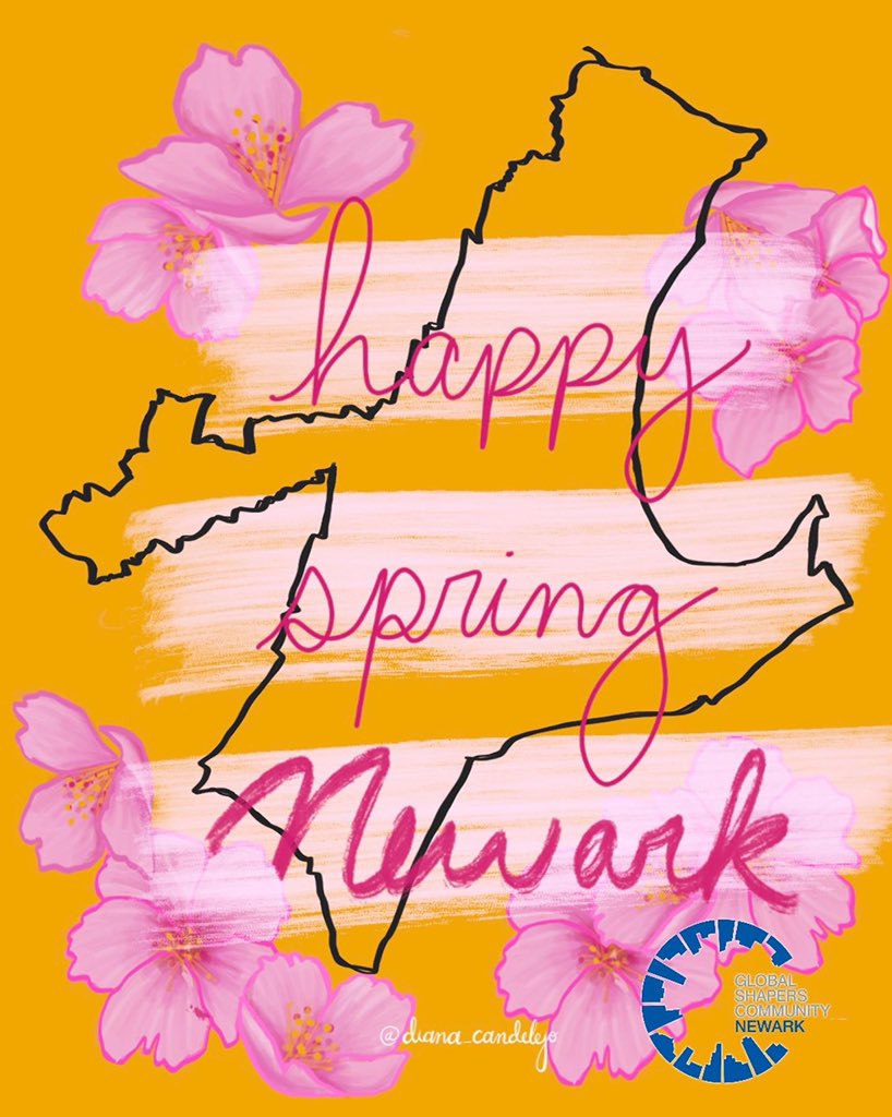 Happy Friday ! 
This weekend if you can enjoy the beautiful #cherryblossoms at <a href="/branchbrookpark/">Branch Brook Park Alliance</a> 
and around the city. 🌸

Art design by @diana_candelejo 

<a href="/newarkhappening/">Newark Happening</a> 
#cherryblossom #newarknj #community #newarkshapers #beautiful