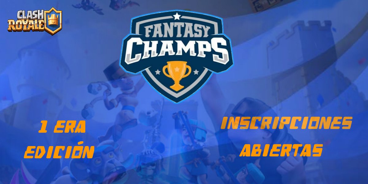 #ClashRoyale 

Abrimos inscripciones para nuestra primera edición.

⚔ Eliminación directa ⚔
🎫 Cupos ilimitados🎫

Requisitos;
✅ Seguirnos
✅ Seguir a <a href="/BaalamWhiteMX/">Baalam White Sports</a> 
✅ Mencionar 3 equipos

Mandar las pruebas al MD 📩