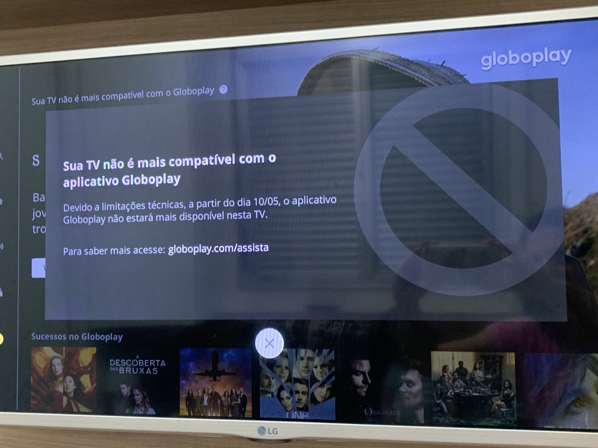 _atoananet's tweet photo. Totalmente triste e decepcionada com o @globoplay 
Pensando seriamente em cancelar minha assinatura! Obrigada @LGdobrasil https://t.co/iyvnick4TW