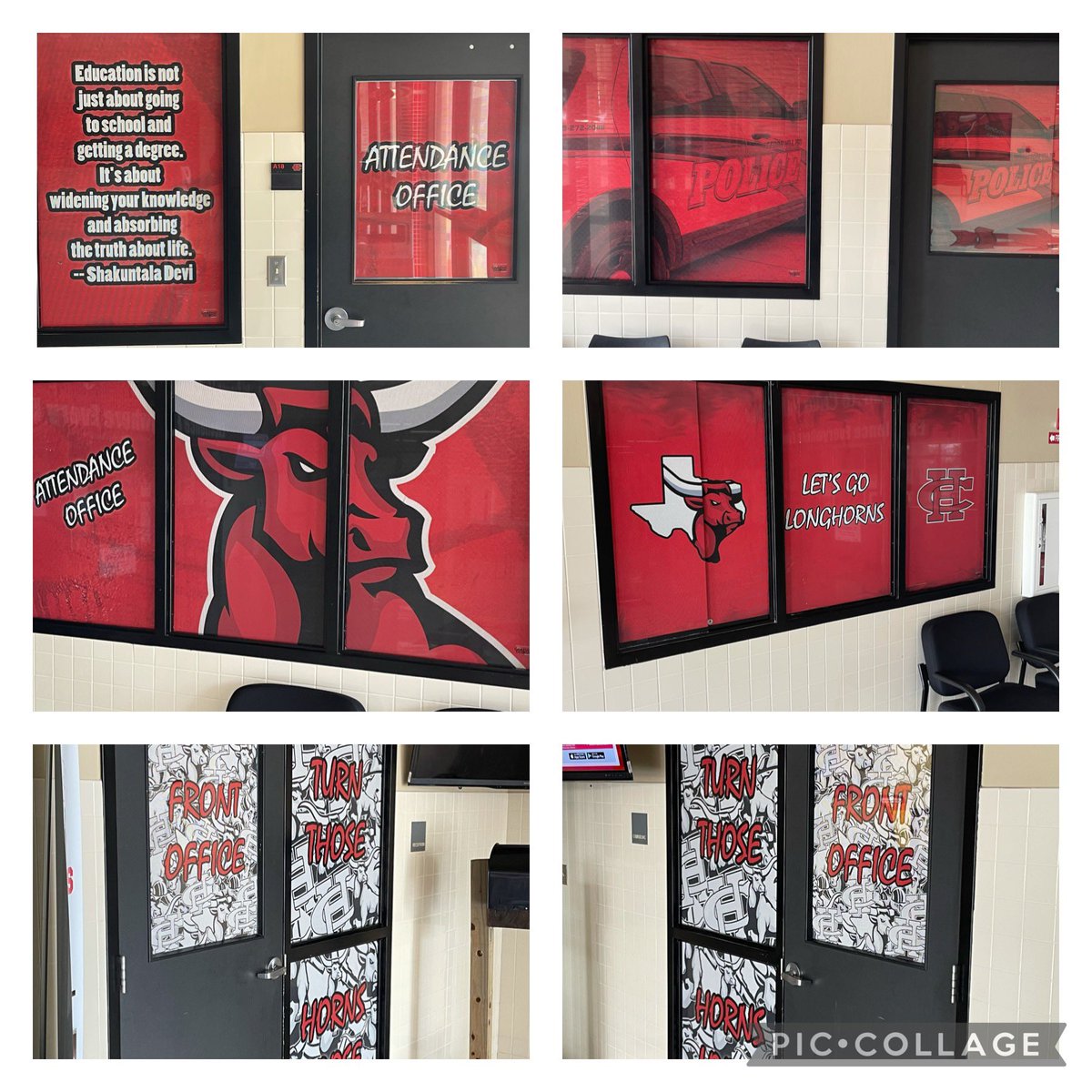 Mr_Miller1911's tweet photo. Designed and installed by the @Cedar_Hill_HS Graphic Design scholars! #WhyNotCTE https://t.co/l6EMXeDM7W