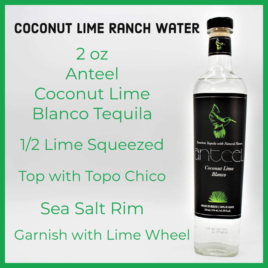 Nayana Ferguson (@nayanaferguson) on Twitter photo Because we're in #texas, we made a Coconut Lime Texas Ranch Water with the worlds only Coconut Lime Blanco and <a href="/TopoChicoUSA/">Topo Chico</a>!
<a href="/Anteeltequilas/">Anteel Tequila</a> is available in several <a href="/TotalWine/">Total Wine & More</a> locations in Texas. Visit anteeltequila.com for store locator.
#Tequila #houston #Dallas Because we're in #texas, we made a Coconut Lime Texas Ranch Water with the worlds only Coconut Lime Blanco and <a href="/TopoChicoUSA/">Topo Chico</a>!
<a href="/Anteeltequilas/">Anteel Tequila</a> is available in several <a href="/TotalWine/">Total Wine & More</a> locations in Texas. Visit anteeltequila.com for store locator.
#Tequila #houston #Dallas