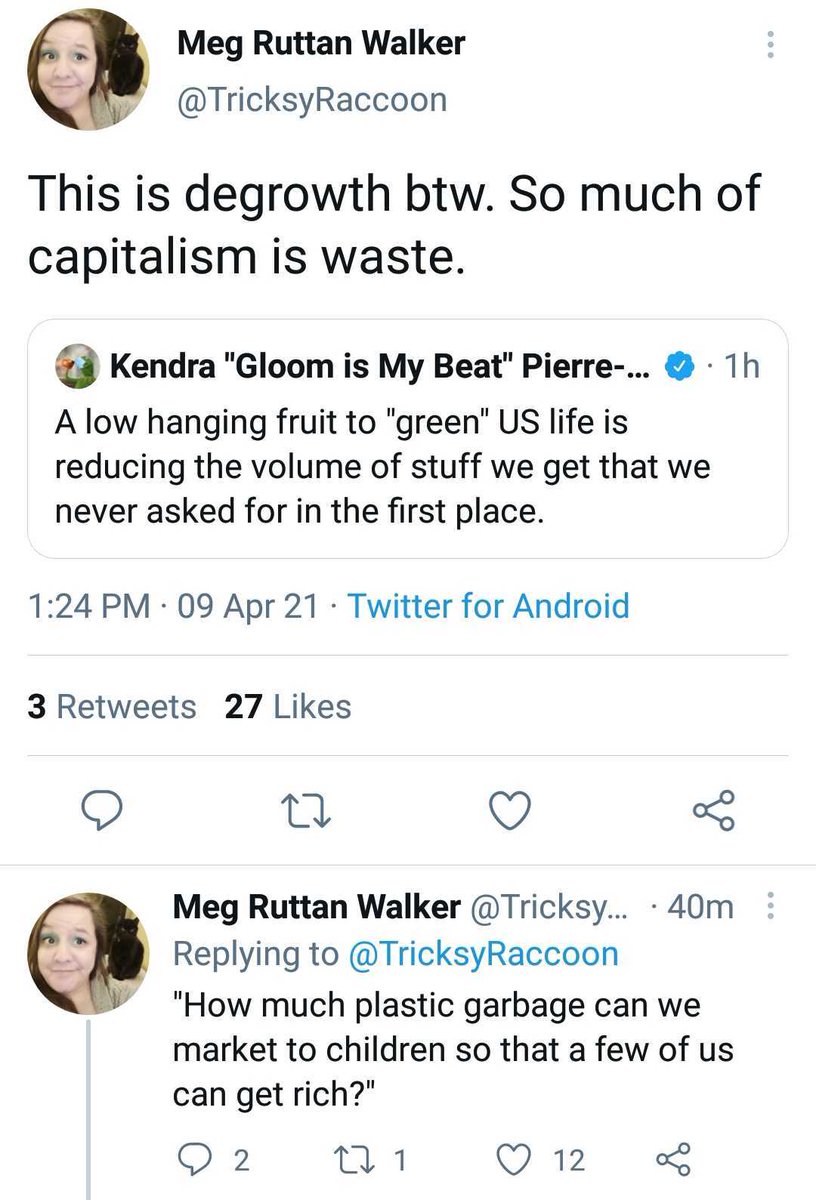 I will respectfully disagree with  @TricksyRaccoon on the usefulness of this kind of degrowth too.I do appreciate Meg (and Kendra) spotlighting this aspect of the conversation though since the back + forth over macro-level economic growth tends to suck up all the oxygen (THREAD)