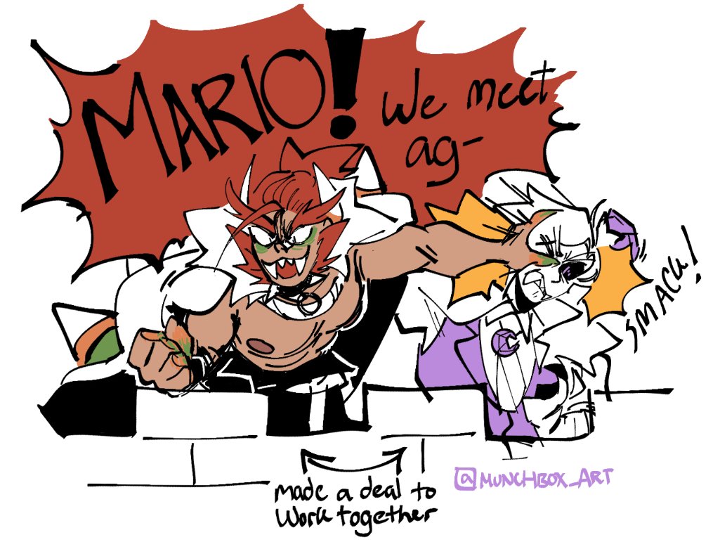 Team Up #Mario #Bowser #KingBoo 