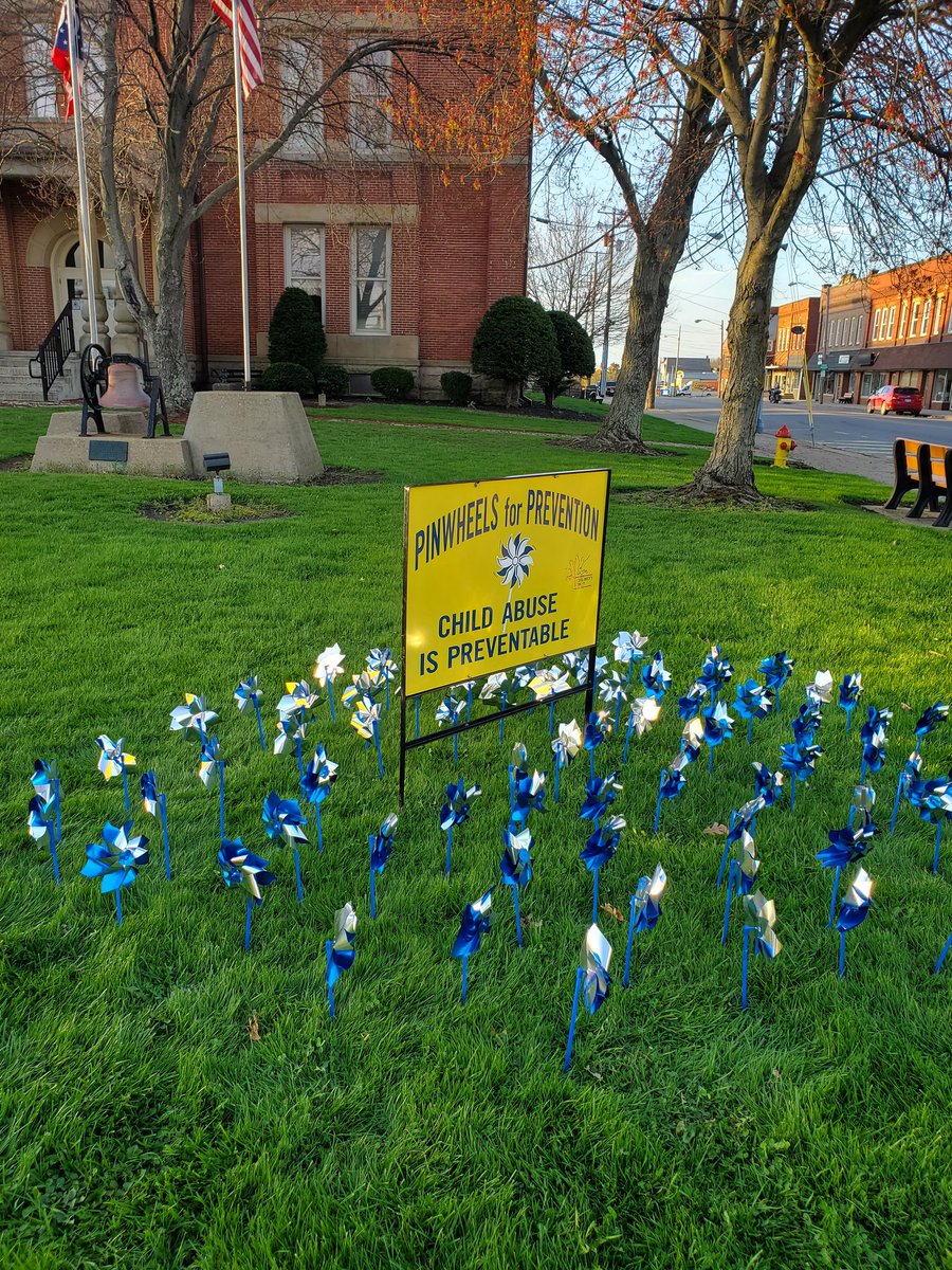 FriendsofCSB's tweet photo. I missed everyone's help with the pinwheel planting again this year! 
#pinwheelsforprevention represent the happy childhoods we wish for every child. With simple everyday acts you can help prevent child abuse--support, mentor, advocate, donate, encourage, LOVE 💙 https://t.co/TO2uxhYkP9