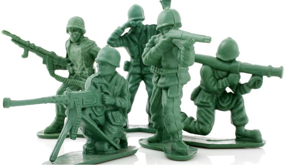 Plastic earns hate for many valid reasons, yet a bag of plastic army men honestly may equal less co2 emissions than a couple toy soldiers cast from metal? Plus, compared to diesel or jet fuel, plastic is by far one of the less emissions-intensive oil/gas industry products. (4)