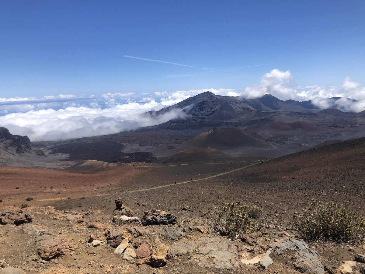 ANN_akin_'s tweet photo. Celebrating the honeymoon Sporting style in Haleakala National Park @SportingKC https://t.co/5MCGvNnXL9