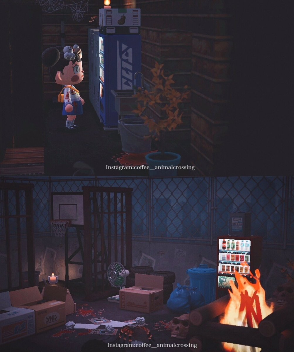［Heavenly Host Elementary School -Corpse Party part -2]Has anyone seen this comic &amp; play this game？Elementary.  This is the second house on my island, full of horror themes. 🥶🥶🥶
Ig: instagram.com/coffee__animal…
#ACNHdesign #あつ森 #ACNH  #どうぶつの森