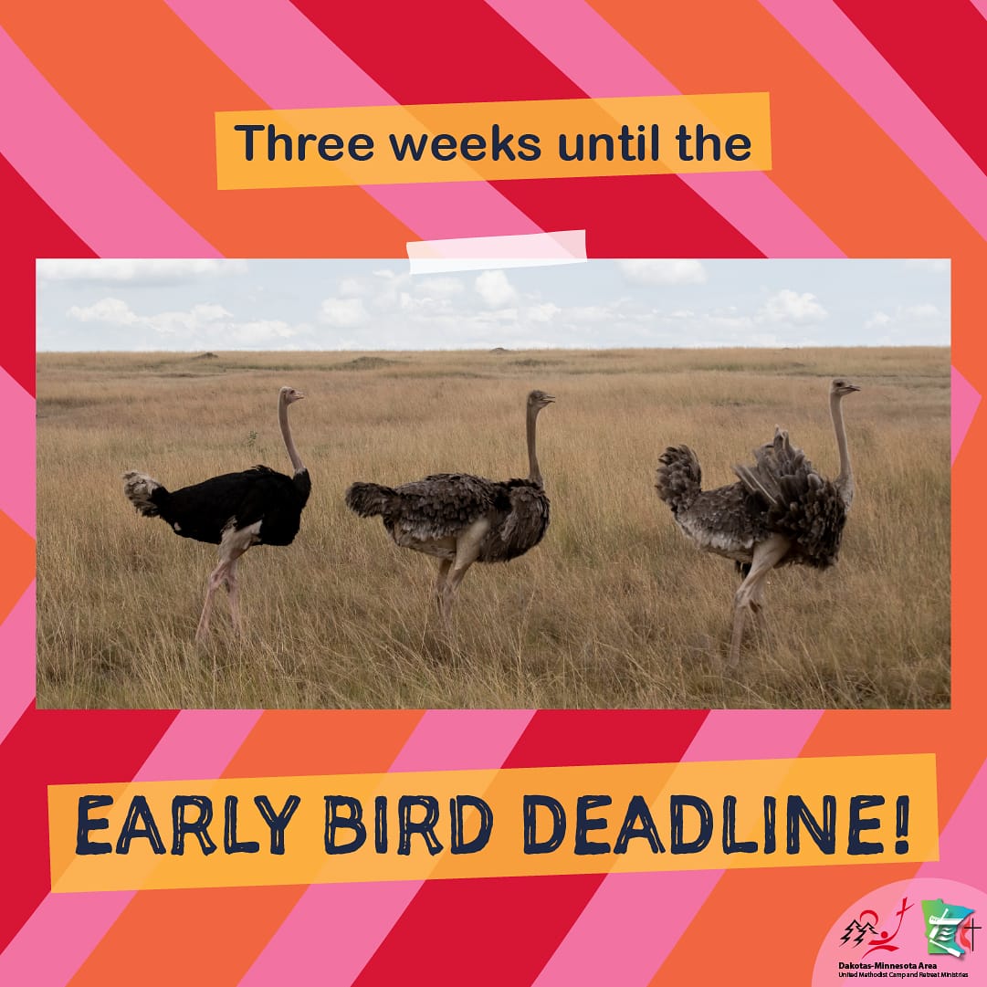 DakotasUMCamps's tweet photo. Register for camp by April 30th for a $5/night off the cost of camp! Visit https://t.co/TTAc3FaiIM to see current camp sessions and events. #dakcamps #dakumc #campisback https://t.co/QmmO04udzI
