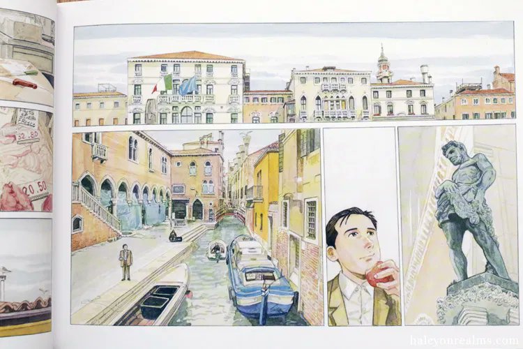 I really love these beautiful watercolor illustrations of Venice (2017) by the late Japanese manga artist Jiro Taniguchi. Explore more in my review for the artbook/manga ヴェネツィア 谷口ジロー - https://t.co/ToL9c3QU8s

#artbook #illustration #manga #comics #Venice #谷口ジロー 