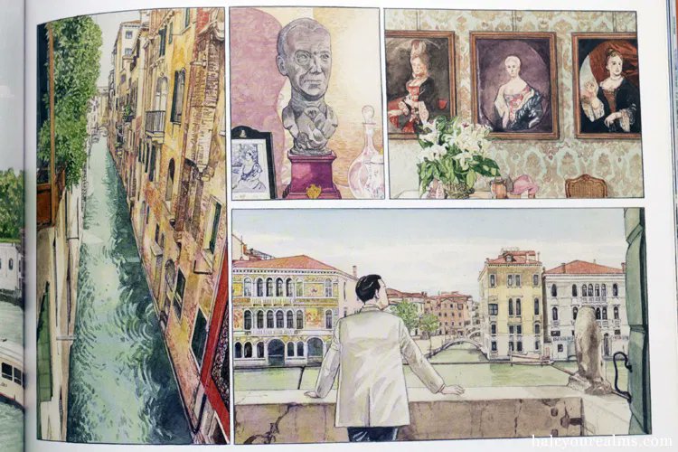 I really love these beautiful watercolor illustrations of Venice (2017) by the late Japanese manga artist Jiro Taniguchi. Explore more in my review for the artbook/manga ヴェネツィア 谷口ジロー - https://t.co/ToL9c3QU8s

#artbook #illustration #manga #comics #Venice #谷口ジロー 