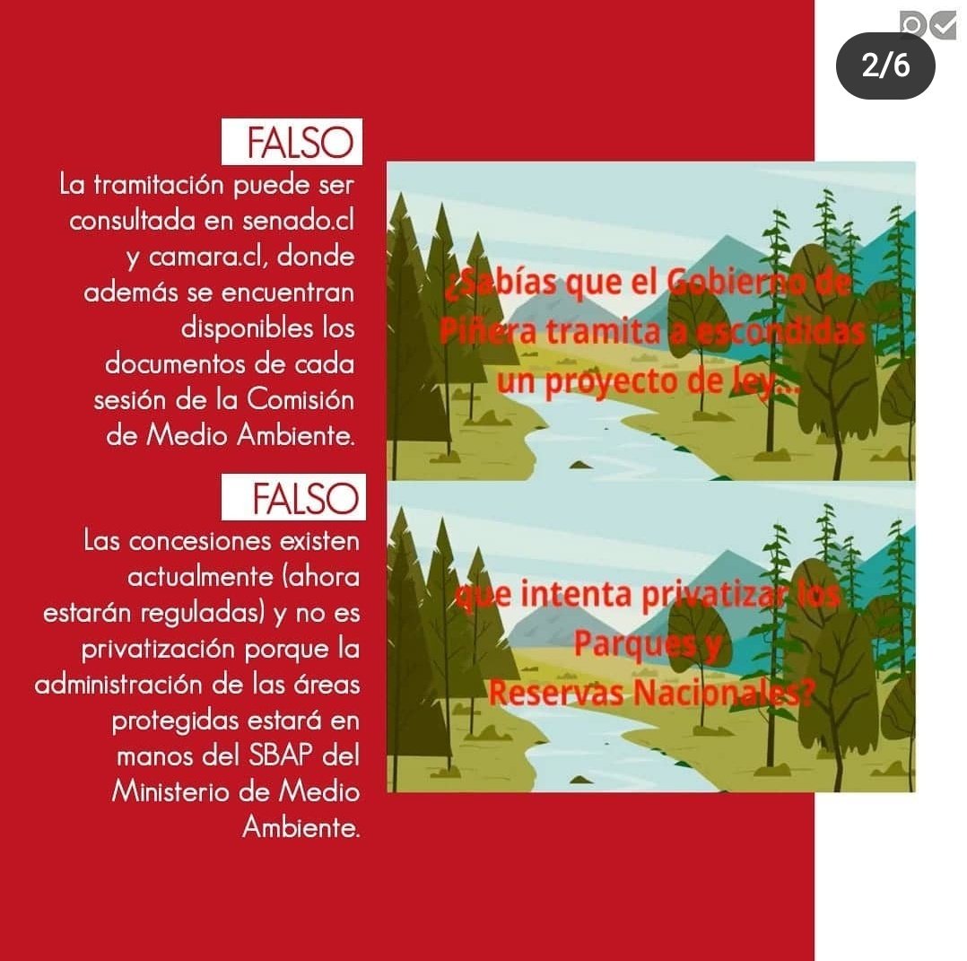 pamela_poo's tweet image. Aquí el chequeo del video en contra de proyecto de ley SBAP que realizó @DecodificadorCl en imágenes, vuelvo a agradecerles este ejercicio de chequear la información, porque el Fake es muy dañino para la democracia 👇🏾