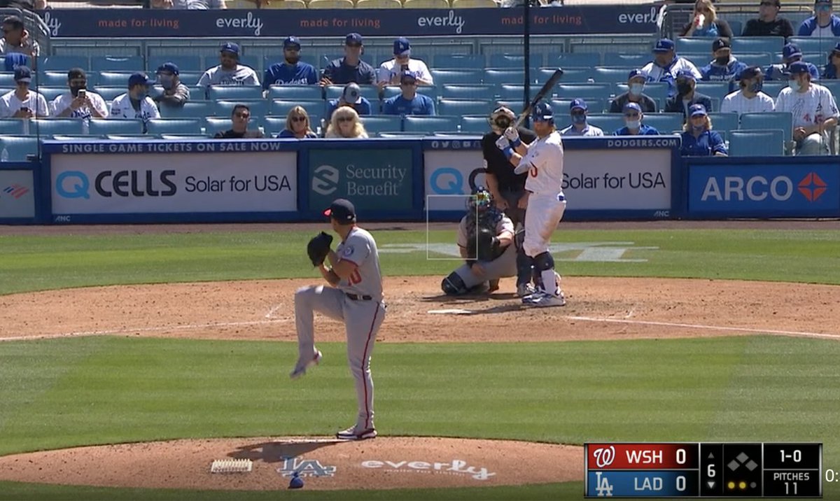 Story time!I'm watching the Nationals play in LA this afternoon, and the Dodgers sold ad space on their pitching mound to a company called "Everly." They have a wordmark with three fonts in it and a motto that isn't readable, and finding out what they even do was a ~journey~ 1/