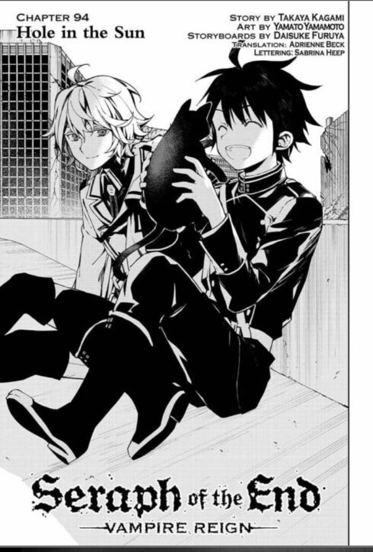It leads down to this picture in chapter 94. Mika sweetly smiling at himself and yuuichirou. We don’t know how this will work out in the future but I have faithAdding onto this theory, I looked over serapuchi and found this panel as well++