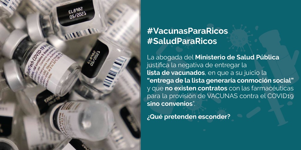 Aira87335508's tweet photo. No permitirnos la participación es una vulneración a nuestros derechos constitucionales como denunciantes. Hemos presentado una acción de protección en contra de la Fiscal General @DianaSalazarM2 La audiencia se realizará el 14 de abril de 2020 en Quitumbe. #VacunasParaRicos https://t.co/PL7FK81WDC