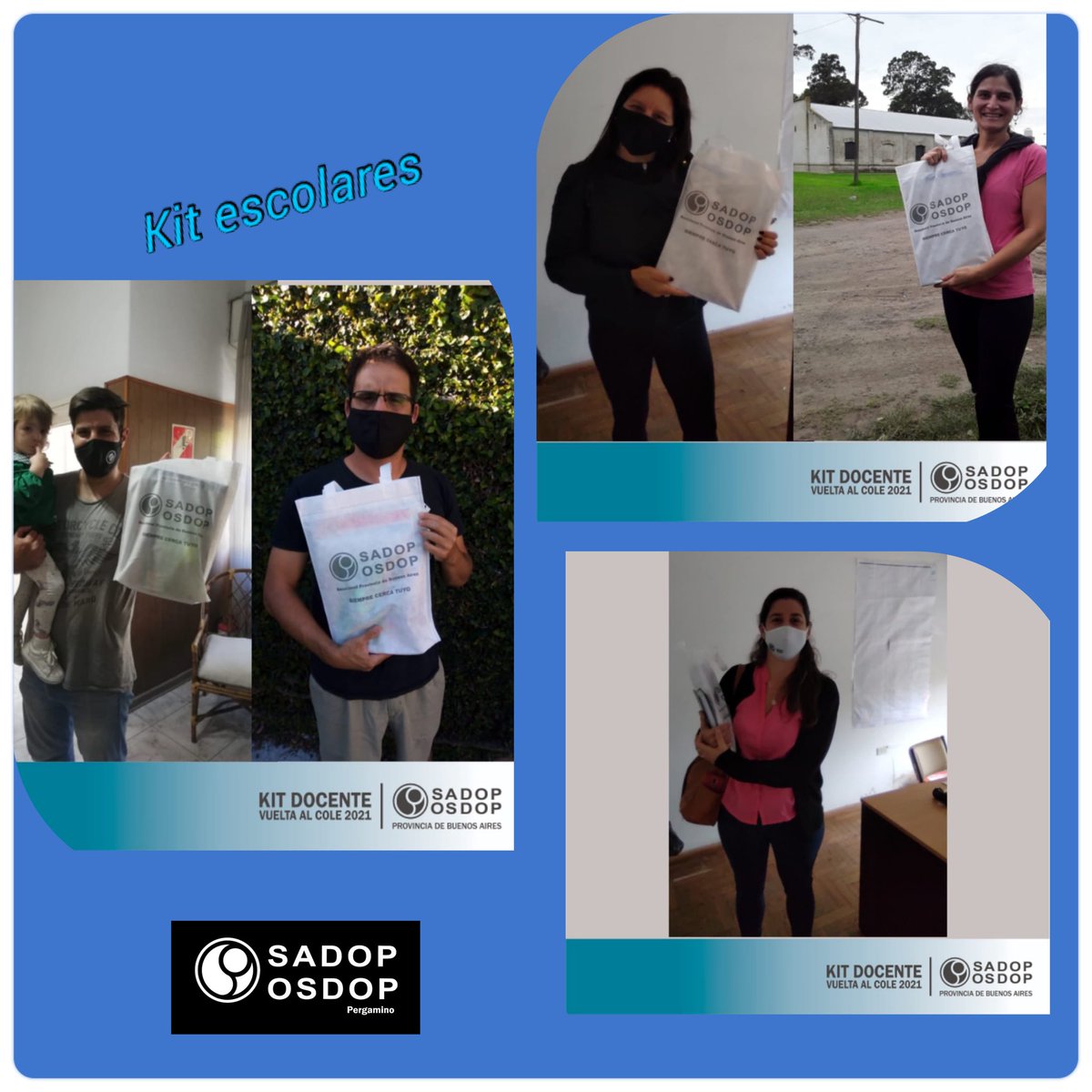 sadoppergamino's tweet photo. Continuamos entregando los Kits Docente! 

Nos estamos comunicando con los afiliados que ya se registraron! 

🤝 Afiliate a SADOP y OSDOP en un sólo clic 👇
https://t.co/3wpKmz7ECR https://t.co/TJaVoG3H5U