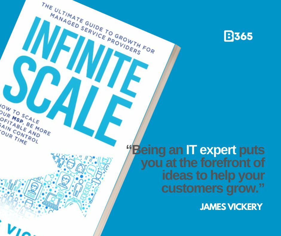 JamesVickery's tweet image. Get your FREE copy of Infinite Scale - The Ultimate Guide to Growth for MSPs here. bit.ly/39SvHpN

#MSP #MSPTech #MSPBook