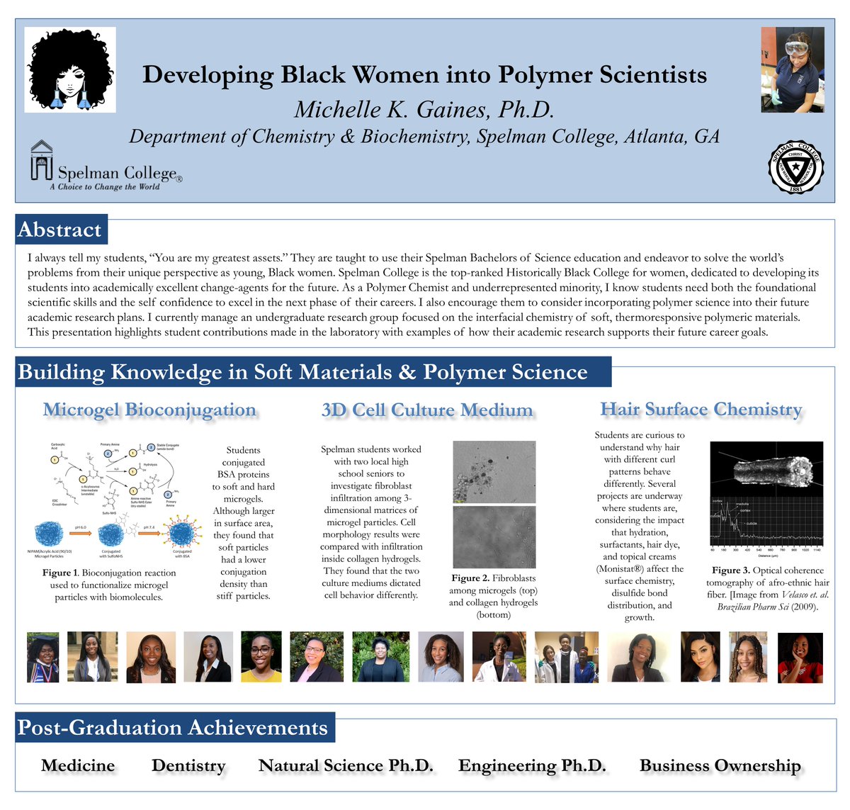 Looking forward to presenting my poster on "Developing Black Women into Polymer Scientists" during SCI-MIX, at the American Chemical Society (ACS) conference tonight from 6-7:00 p.m. PST (9-10:30 p.m. EST)!